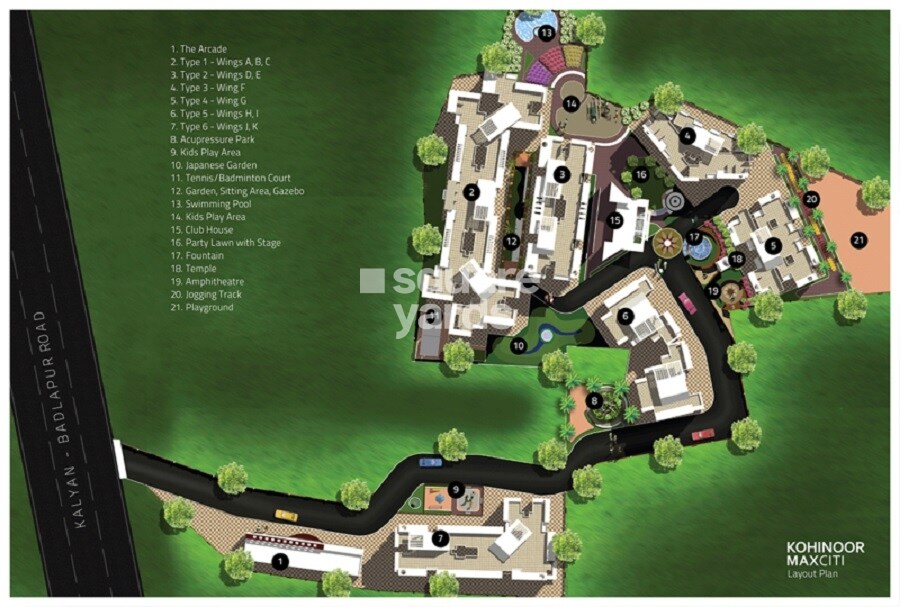 Kohinoor Maxciti Master Plan 1