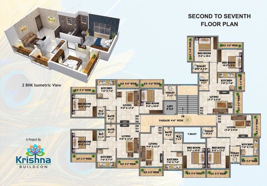 Krishna Darshan Badlapur Floor Plans