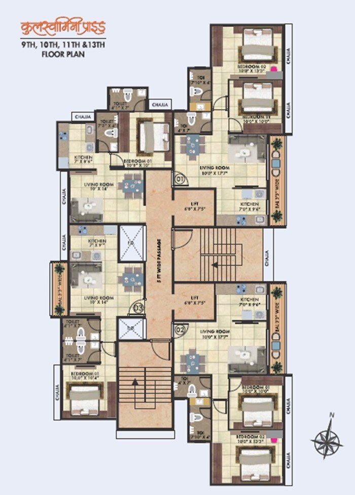 Kulswamini Pride Floor Plans 1