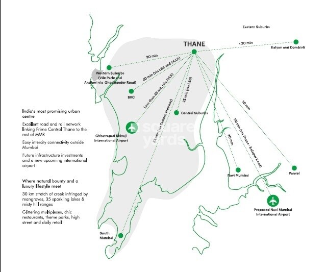 Lodha Amara New Tower Location Image