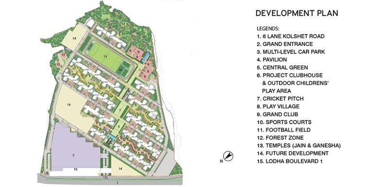 Lodha Amara New Tower Master Plan Image