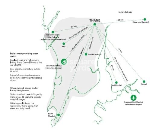 Lodha Amara Tower 24 And 25 Location Image