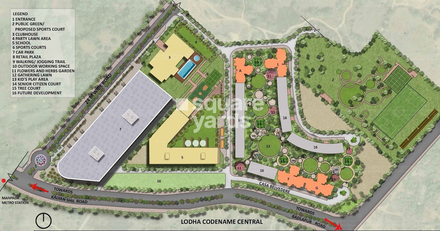 Lodha-Casa-Belvedere_an aerial view of a city with a train on the tracks