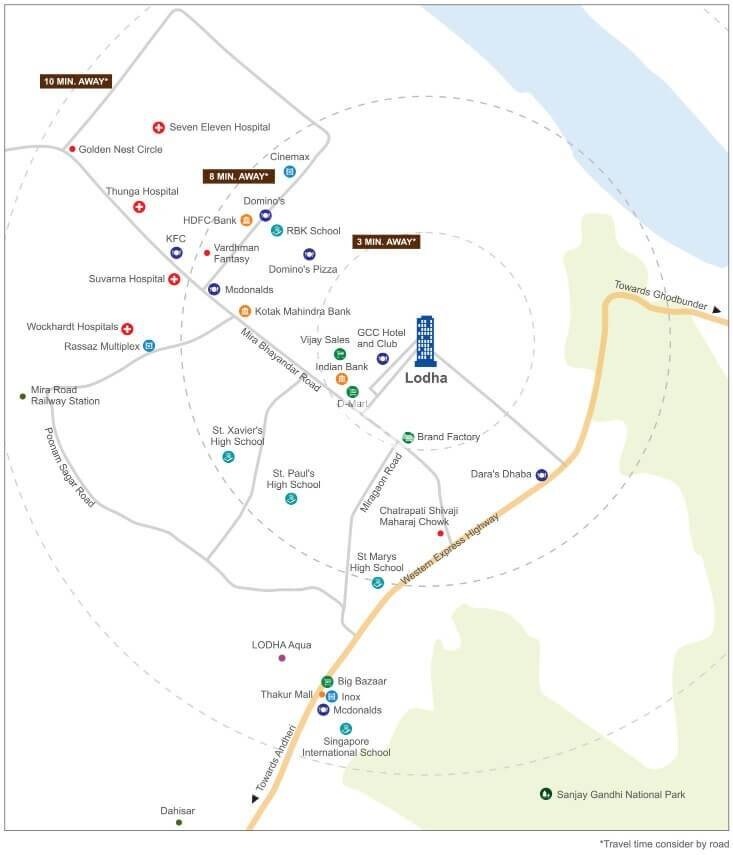 Lodha Casa Maxima Location Image