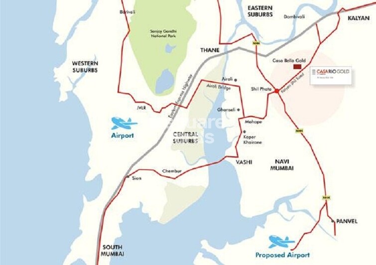 Lodha Casa Rio Gold Location Image