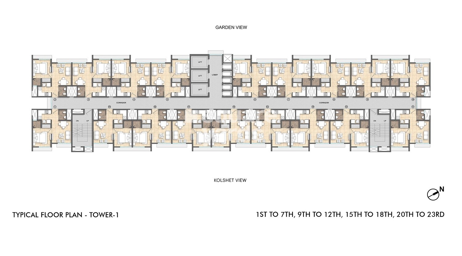 Lodha Crown Kolshet Floor Plans 1