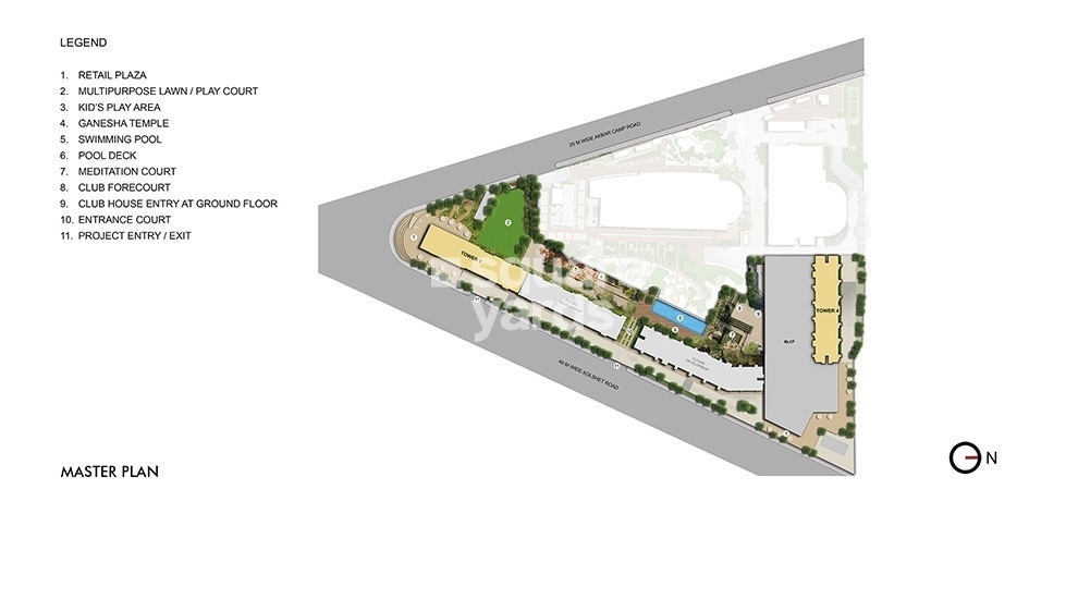 Lodha Crown Kolshet Master Plan Image