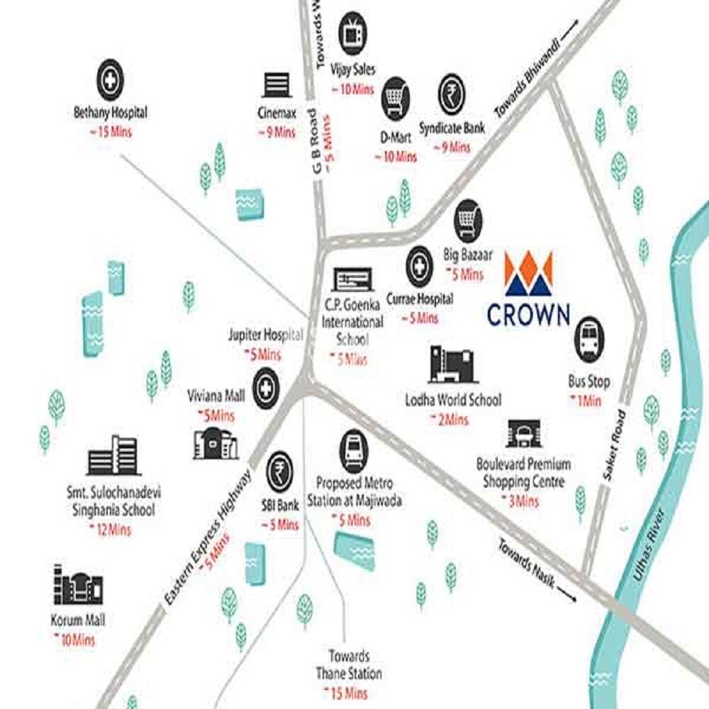 Lodha Crown Taloja Quality Homes Location Image 1