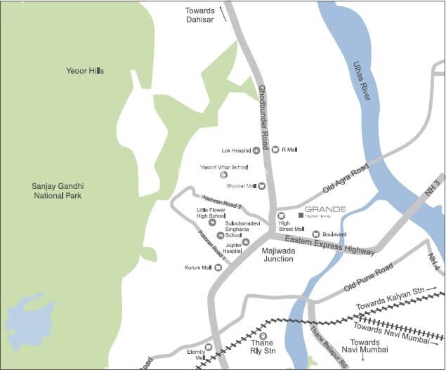 Lodha Grande Location Image