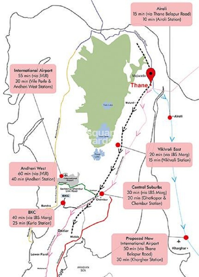 Lodha Luxuria Location Image