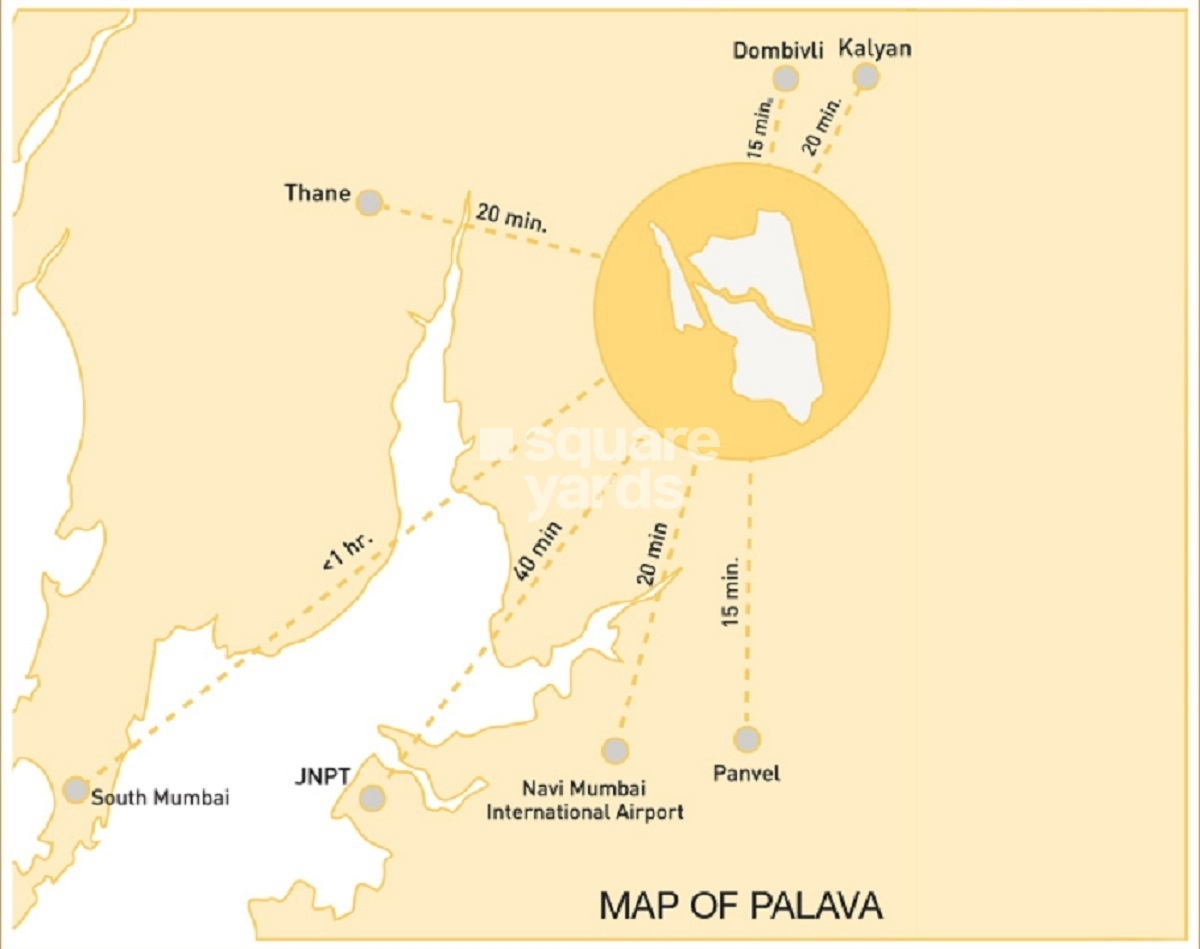 Lodha Palava Mangolia Location Image