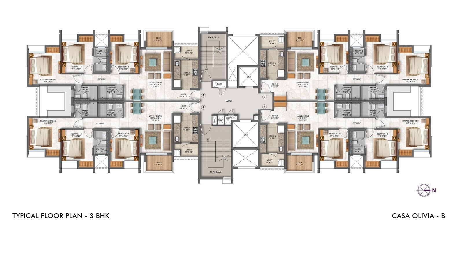 Lodha Palava Olivia B Floor Plans