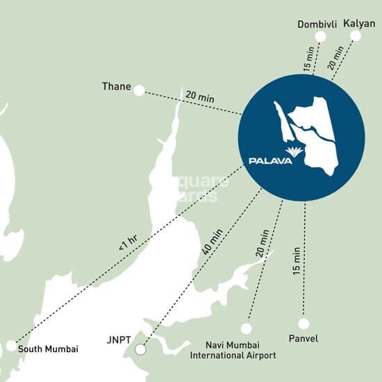 Lodha Palava Riverside Location Image