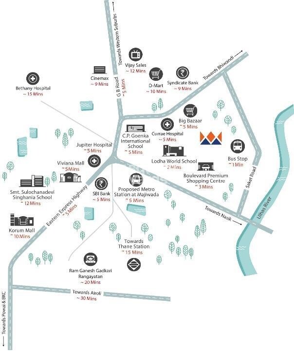 Lodha Quality Home Tower 2 Location Image