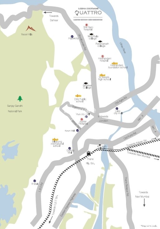 Lodha Quattro Location Image