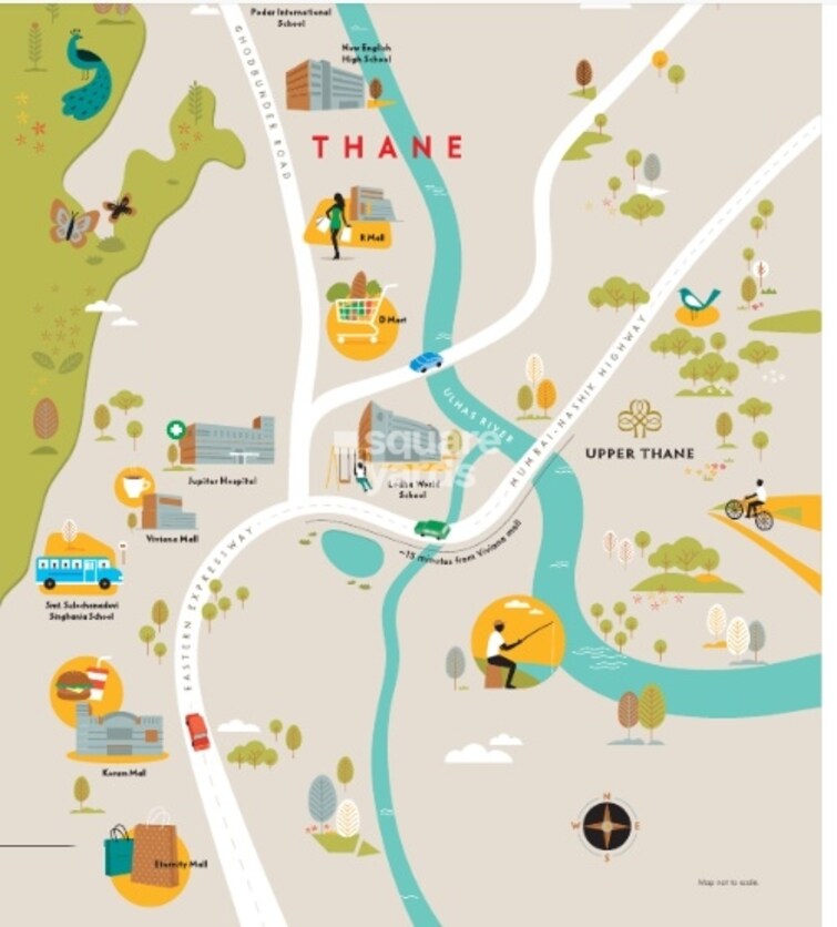 Lodha Upper Thane Meadows Location Image