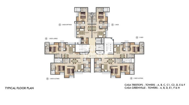 Lodha Upper Thane Floor Plans 1
