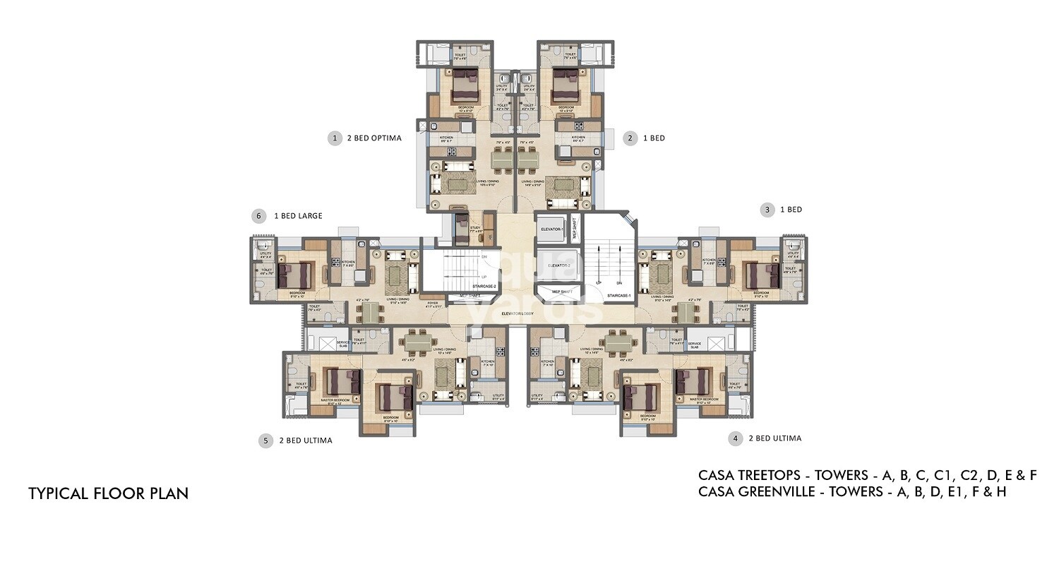 Lodha Upper Thane Floor Plans 1