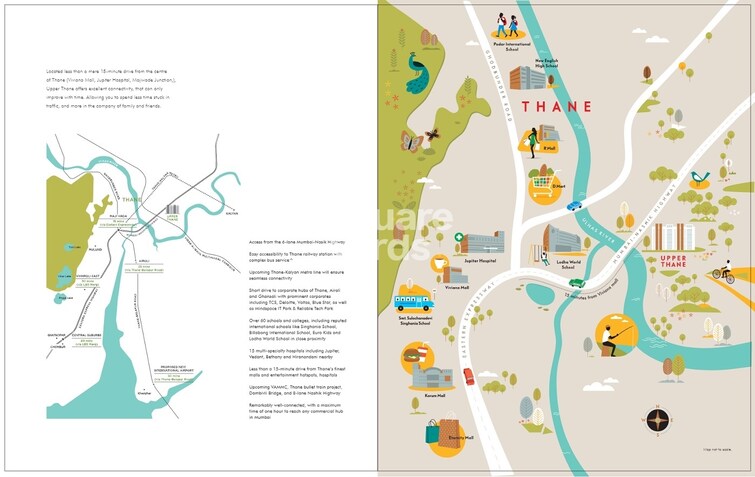 Lodha Upper Thane Location Image