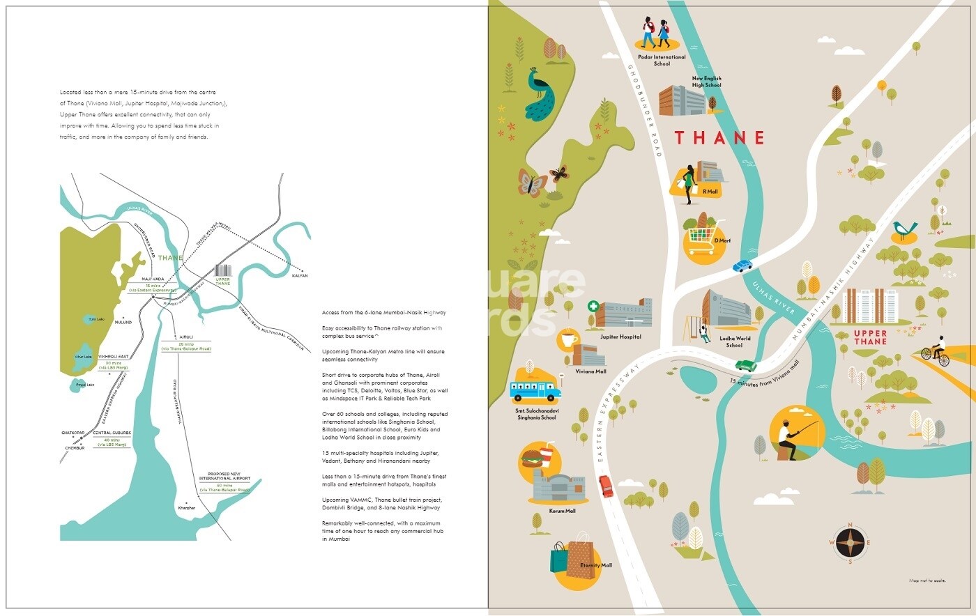 Lodha Upper Thane Location Image