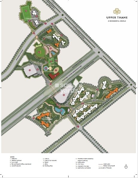 Lodha Upper Thane Woodlands E And F Master Plan Image