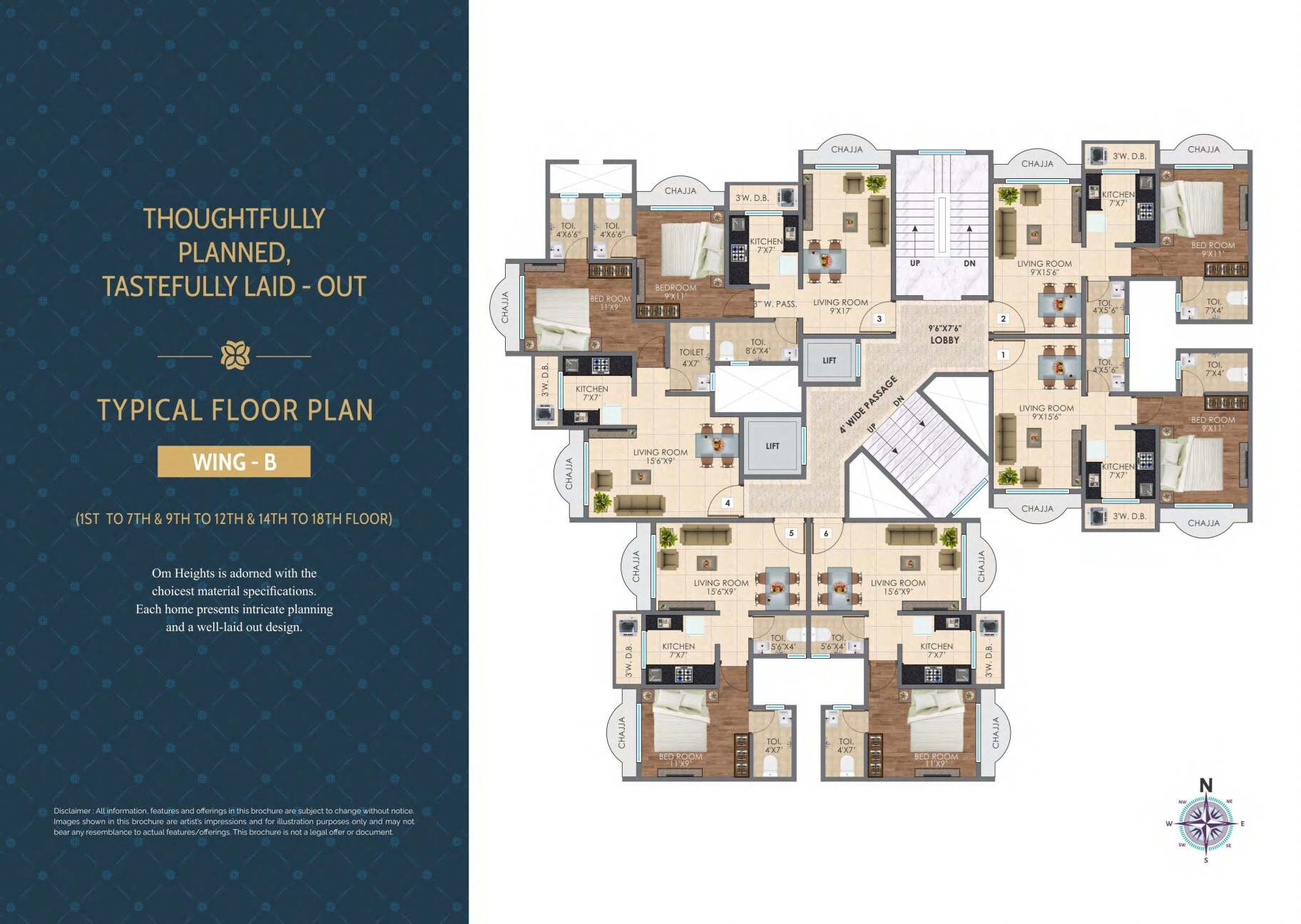 Magic Om Heights Floor Plans