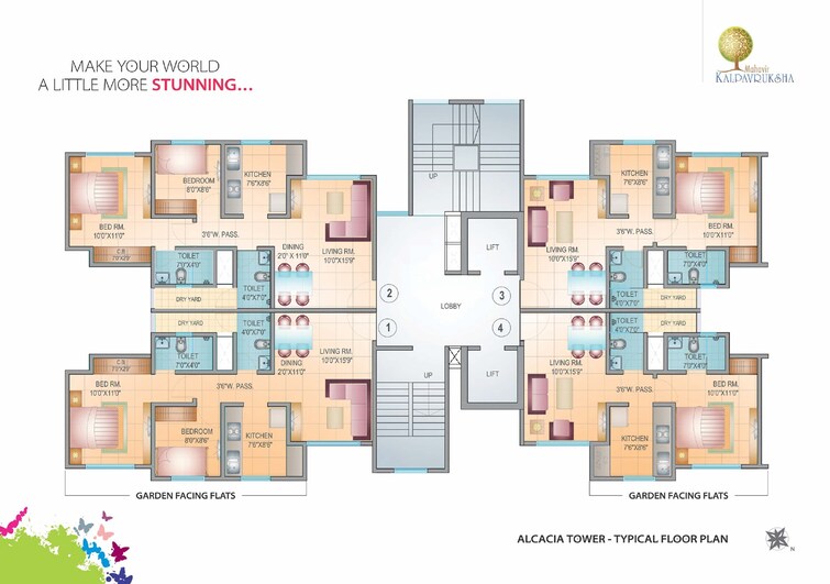 Mahavir Kalpavruksha Floor Plans