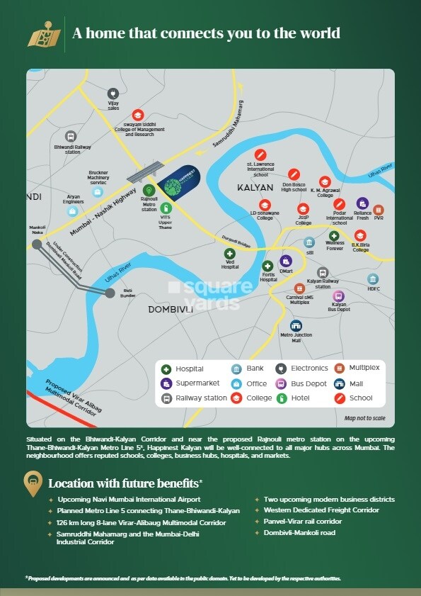 Mahindra Happinest Kalyan Location Image