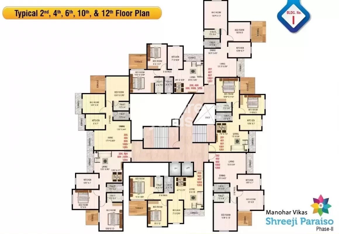 Manohar Vikas Shreeji Paraiso Phase 2 Floor Plans 1