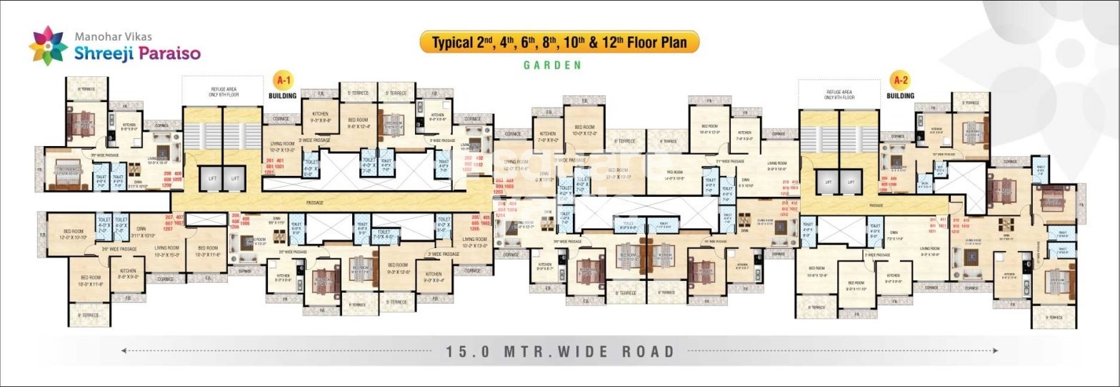 Manohar Vikas Shreeji Paraiso Phase I Floor Plans