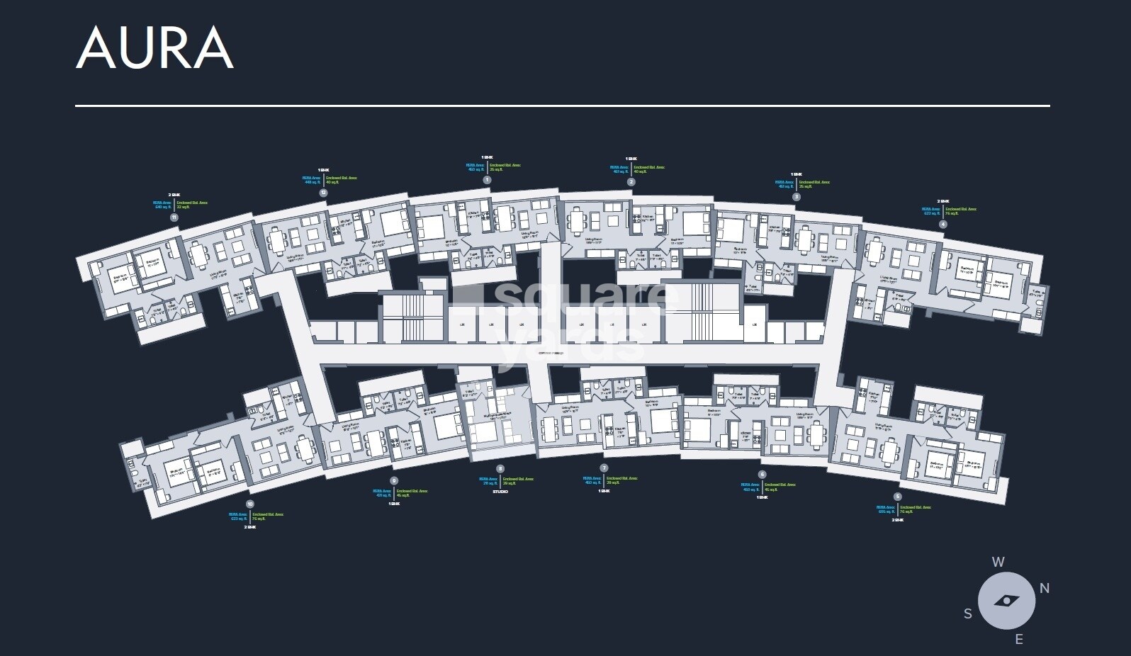 Marathon Nexworld Aura Floor Plans
