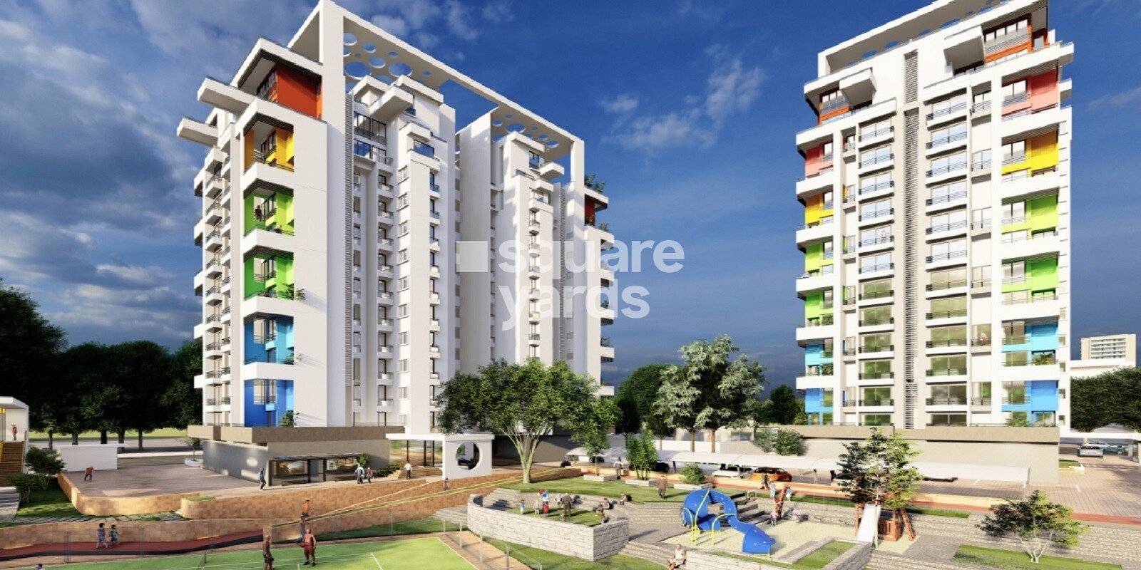 Marjaan Twin Towers residential project in Avachit Pada