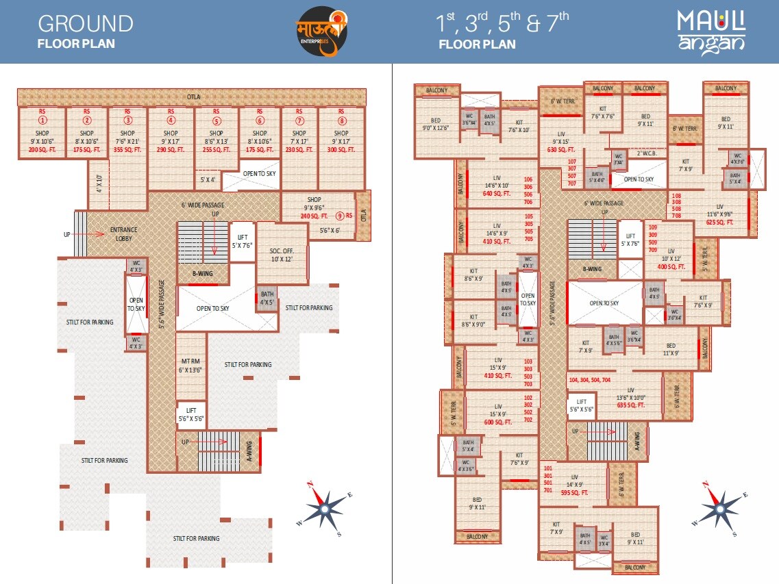 Mauli Angan Floor Plans