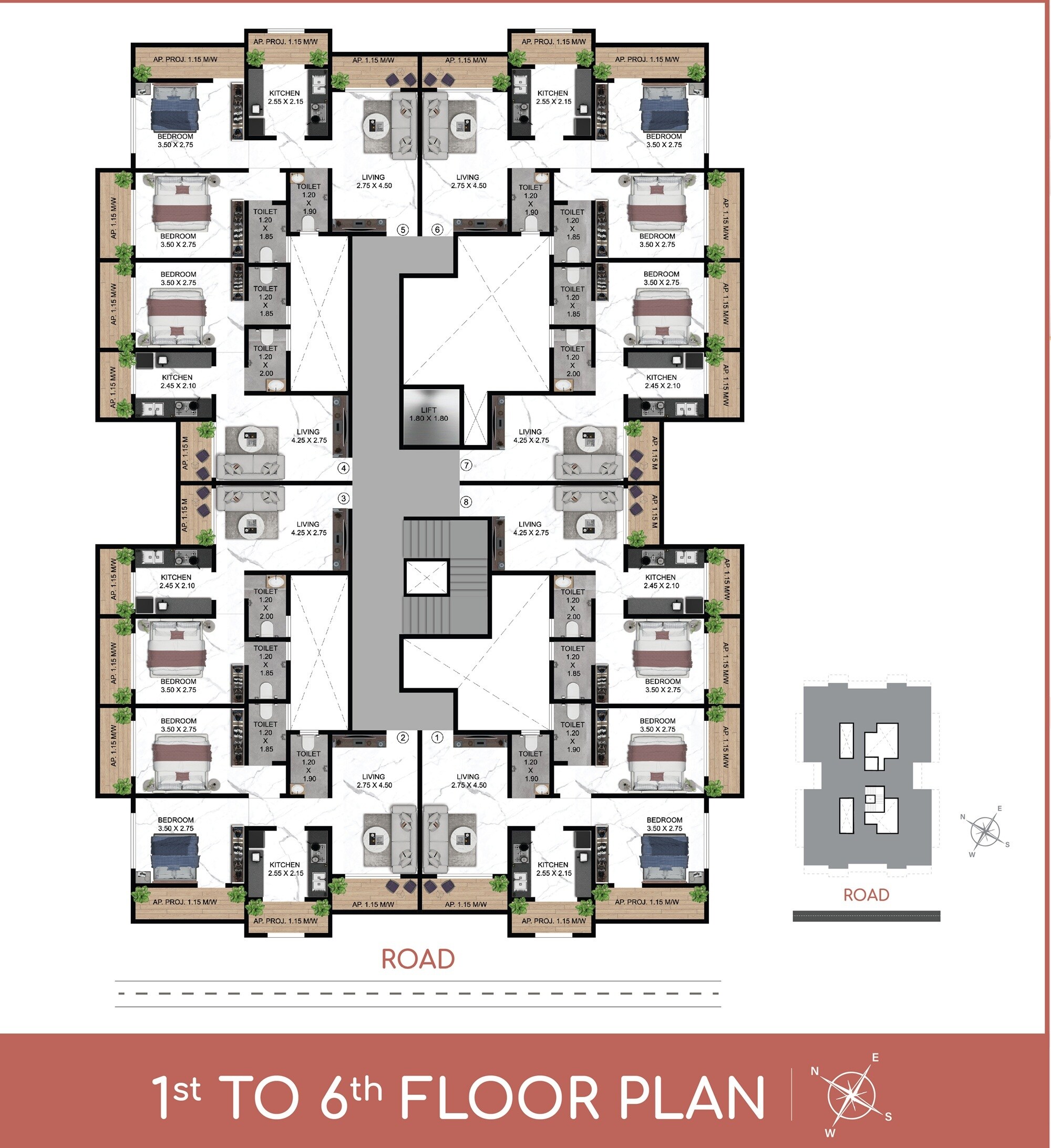 Meera Nanda Bliss Floor Plans
