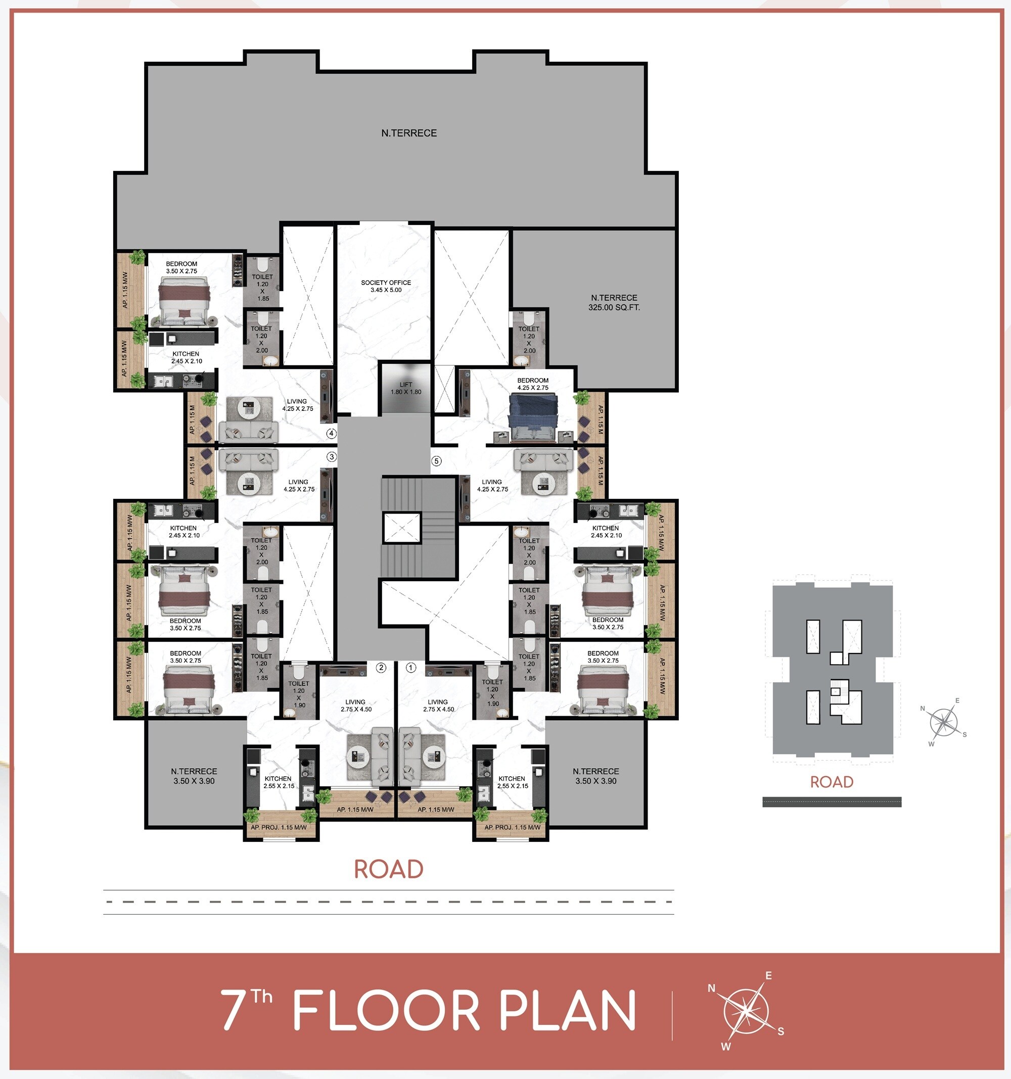 Meera Nanda Bliss Floor Plans