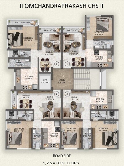 Mega Om Chandraprakash CHS Floor Plans