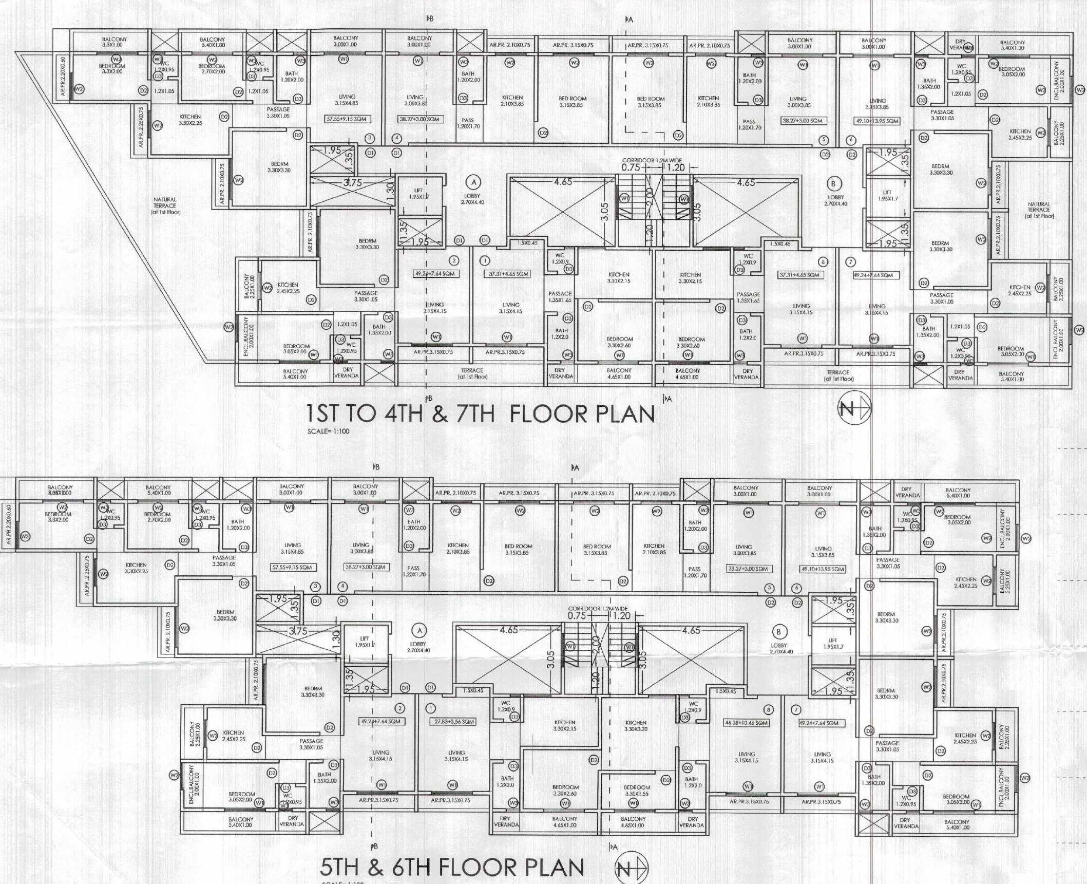 Mega Swayambhu CHS Floor Plans