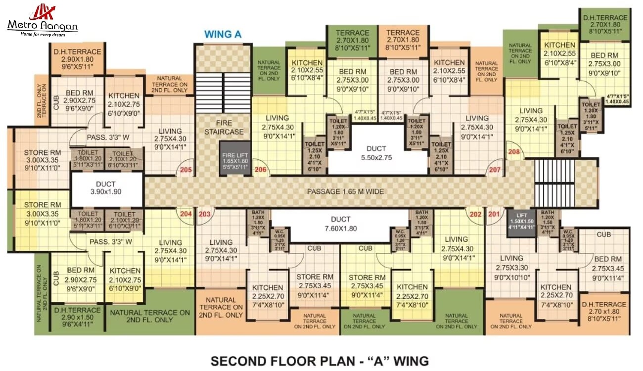 Metro Aangan Floor Plans
