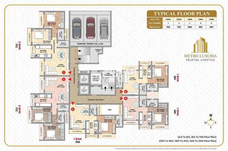 Metro Luxuria Floor Plans