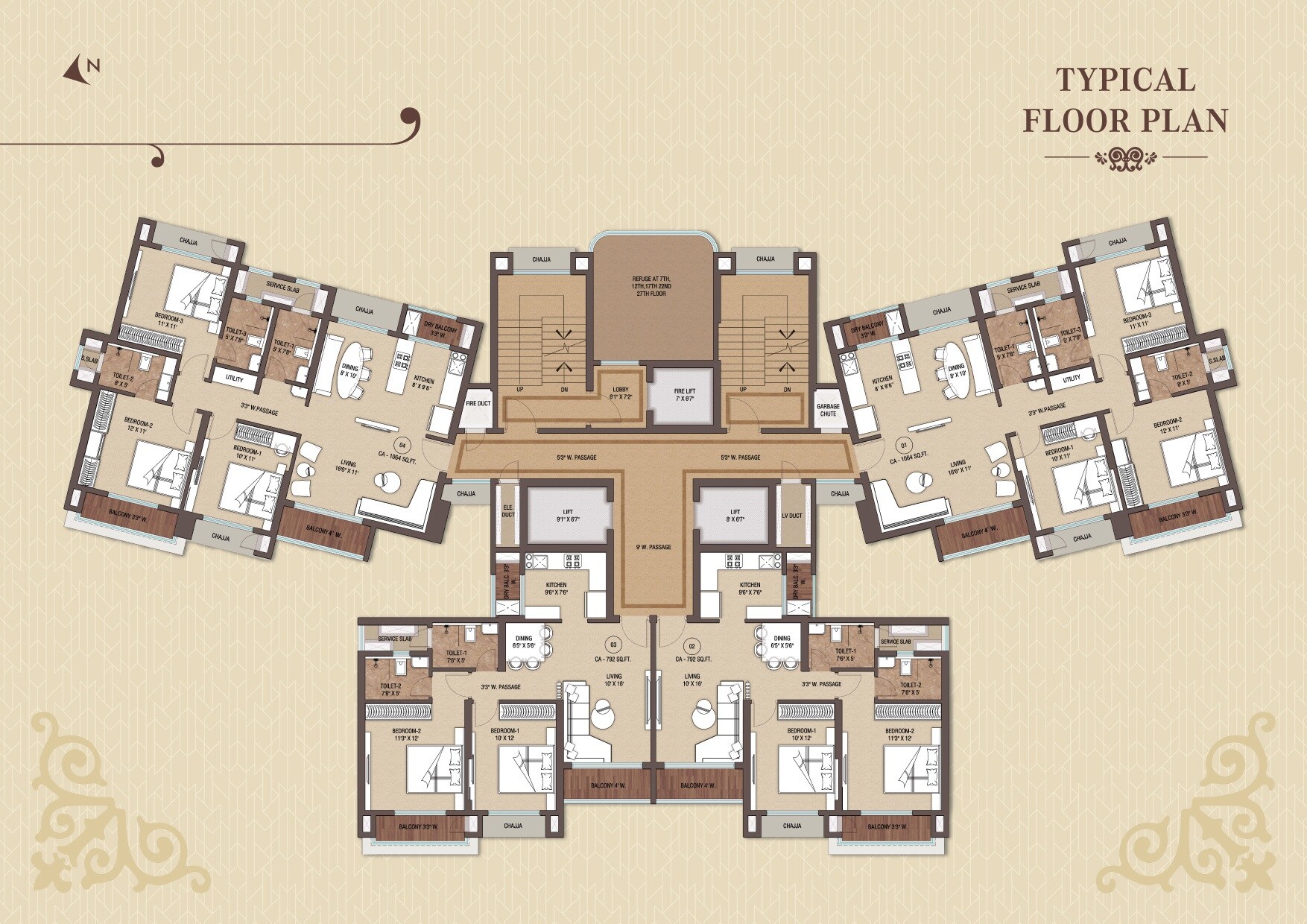 Midtown W90 Floor Plans
