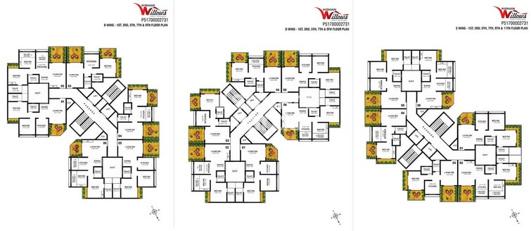 Mohan Willows Floor Plans