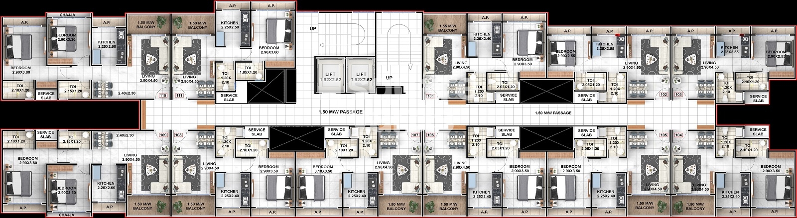 Morya Sai Heaven Floor Plans