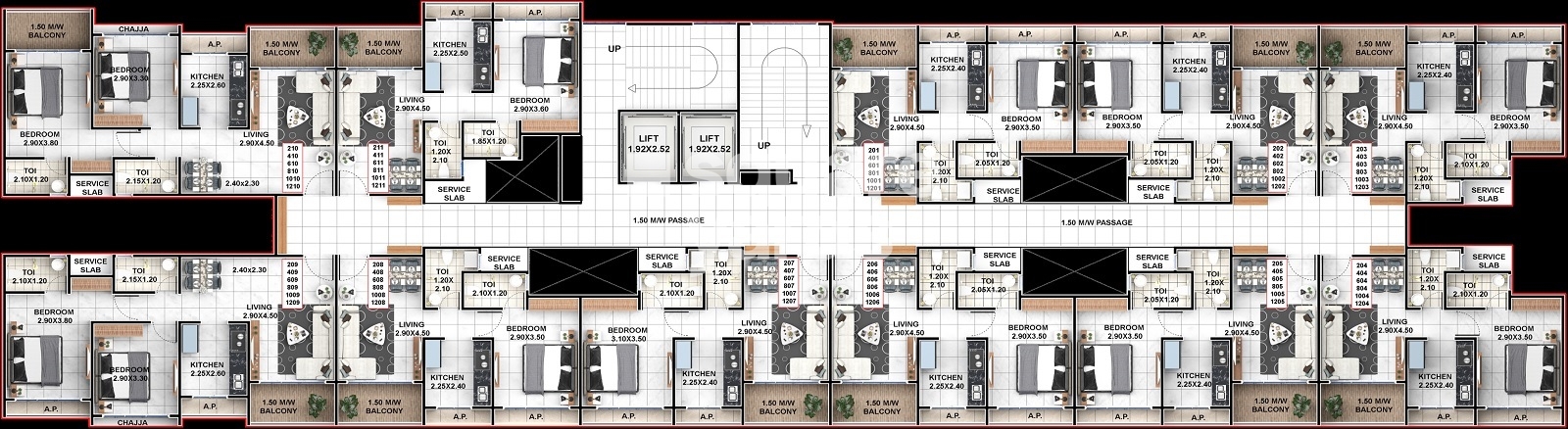 Morya Sai Heaven Floor Plans