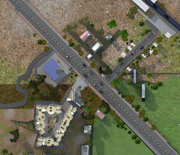 Motiram-Nakshatra_an aerial view of a city with a train on the tracks