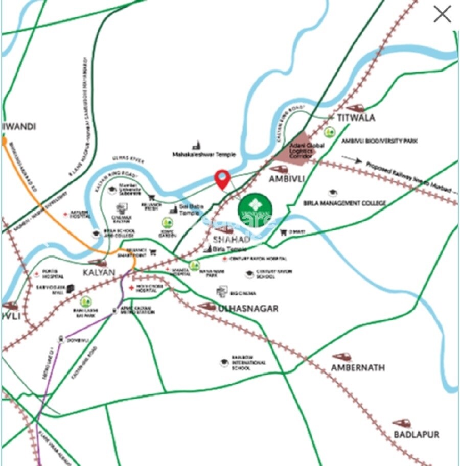 MS Vrindavan City Location Image