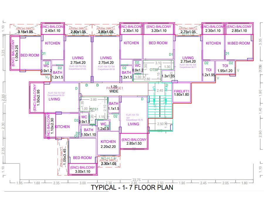 MV Akash Deep CHS Floor Plans