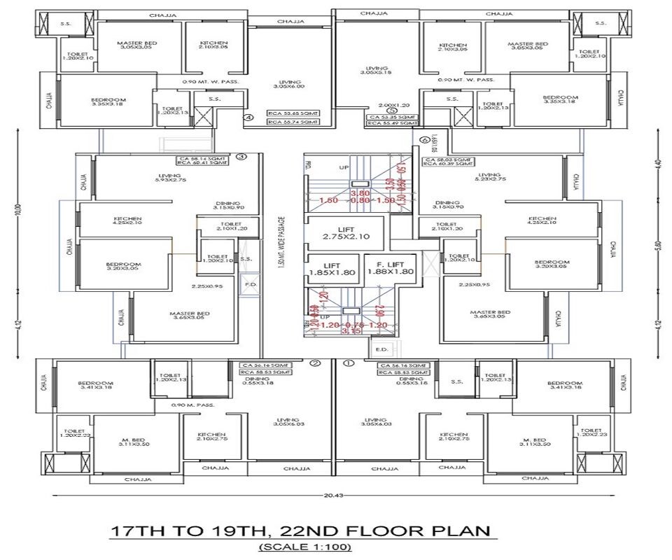 Namha Trimurti Floor Plans