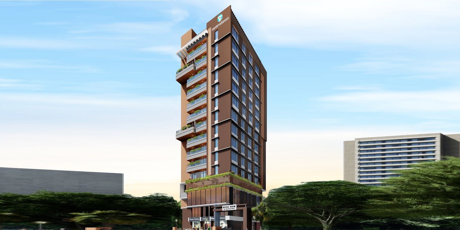 Nandivardhan Bliss View residential project in Panch Pakhadi