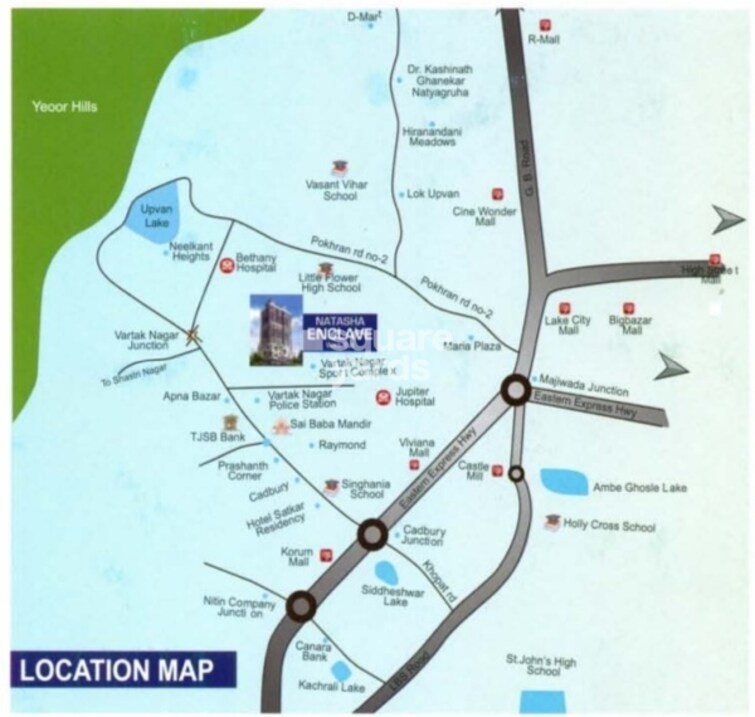 Natasha Enclave Vartak Nagar Location Image