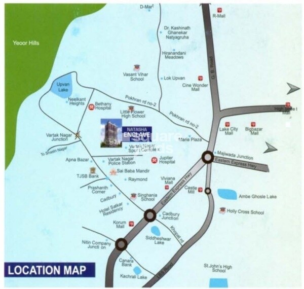 Natasha Enclave Vartak Nagar Location Image